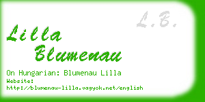 lilla blumenau business card